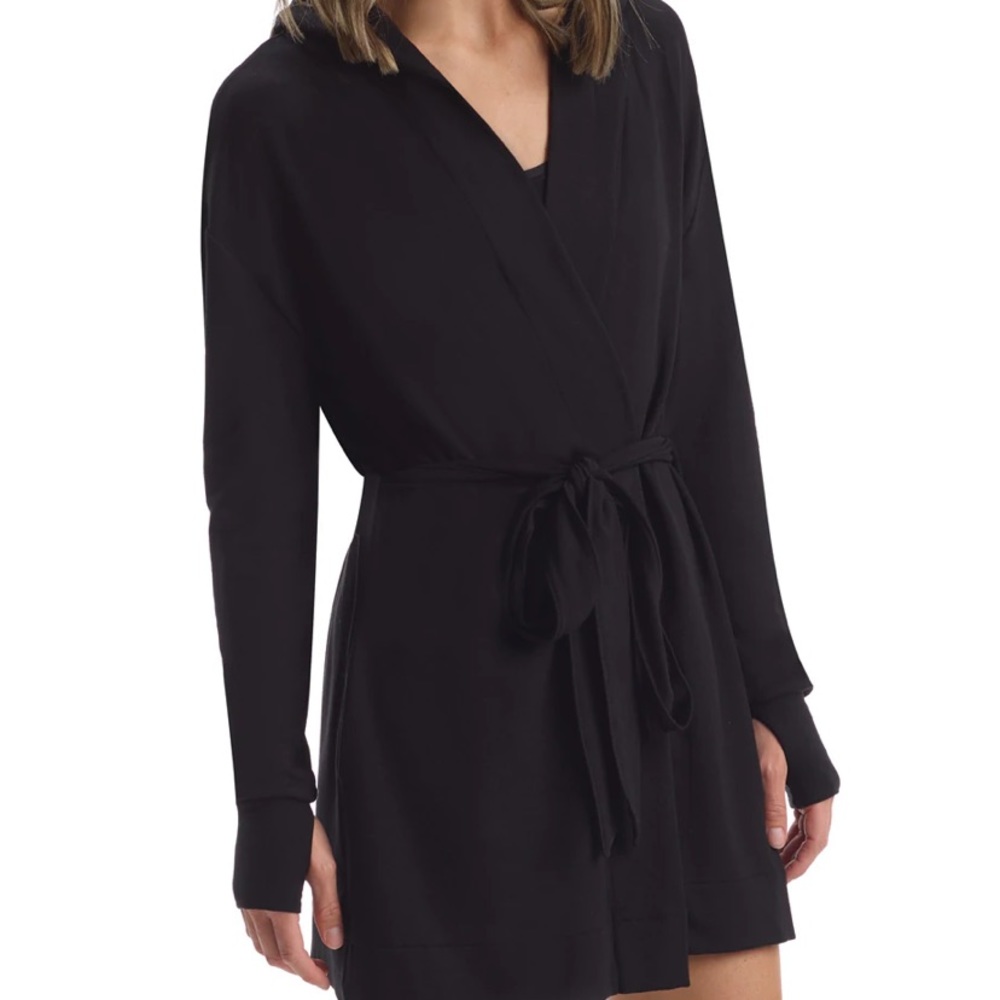 Commando Butter Modal Hooded Thumb Robe Cardigan